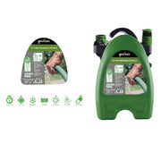 Trade Shop - Kit Tubo Estensibile Avvolgibile Pistola Irrigazione Giardino 10mt Staffa 57515 -