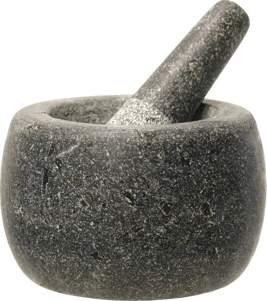 Mortar e Pistello, Bacinella Tritacarne con Martello a Manico, Pestello per Aglio e Salsa, Tritacarne Manuale per Spezie e Condimenti da Cucina