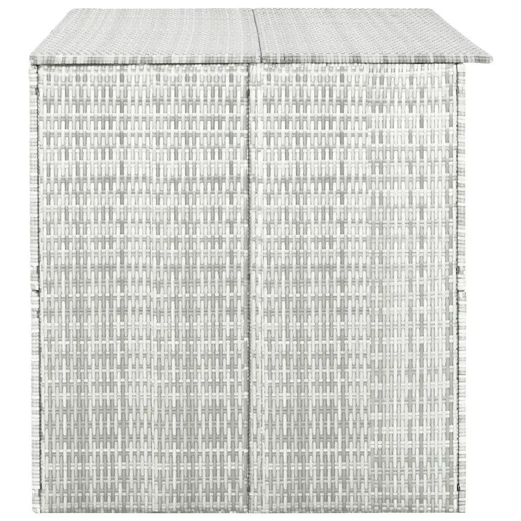 Baule da Giardino Grigio Chiaro 150x100x100 cm in Polyrattan 315512
