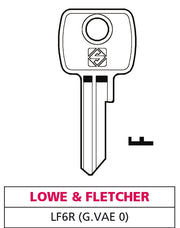Silca CHIAVE ASC LF6R (G. VAE 0) LOWE & FLETCHER 20.00 pz