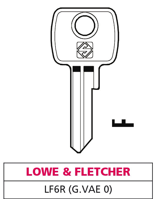 Silca CHIAVE ASC LF6R (G. VAE 0) LOWE & FLETCHER 20.00 pz