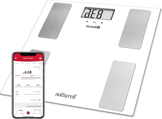 Bilancia Smart Connect IMC 8 utenti Bluetooth Low Energy capacità 160 kg bianca