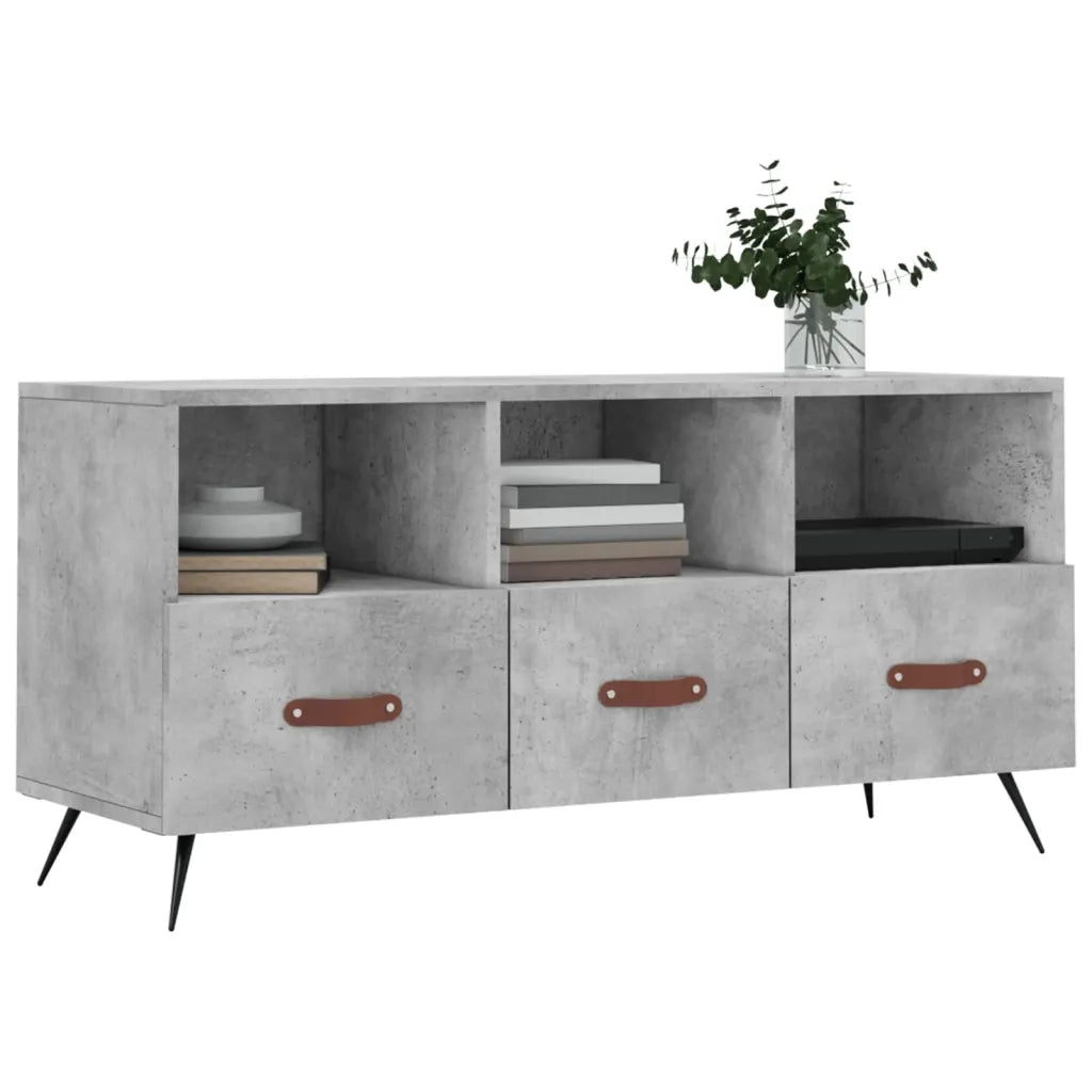 Mobile TV | Armadietto TV | Mobile Porta TV Grigio Cemento 102x36x50 cm Legno Multistrato