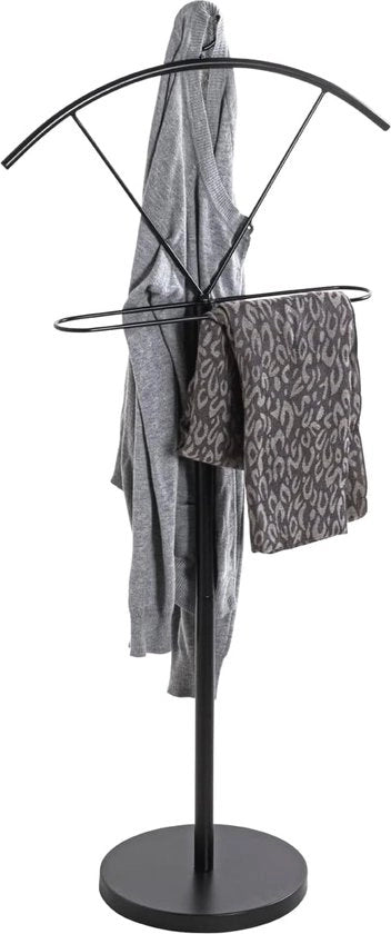 Valet in Metallo Nero - Soluzione di Stile per la Conservazione di Giacche e Accessori