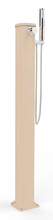 Doccia Solare da Esterno Giardino 20L Miscelatore e Doccetta Mobile Arkema Jolly Go Champagne Bronze