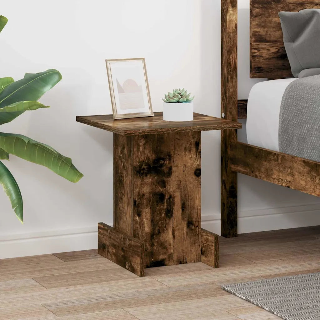Tavolino Rovere fumé 35,5 x 35 x 40 cm Legno ingegnerizzato 891212