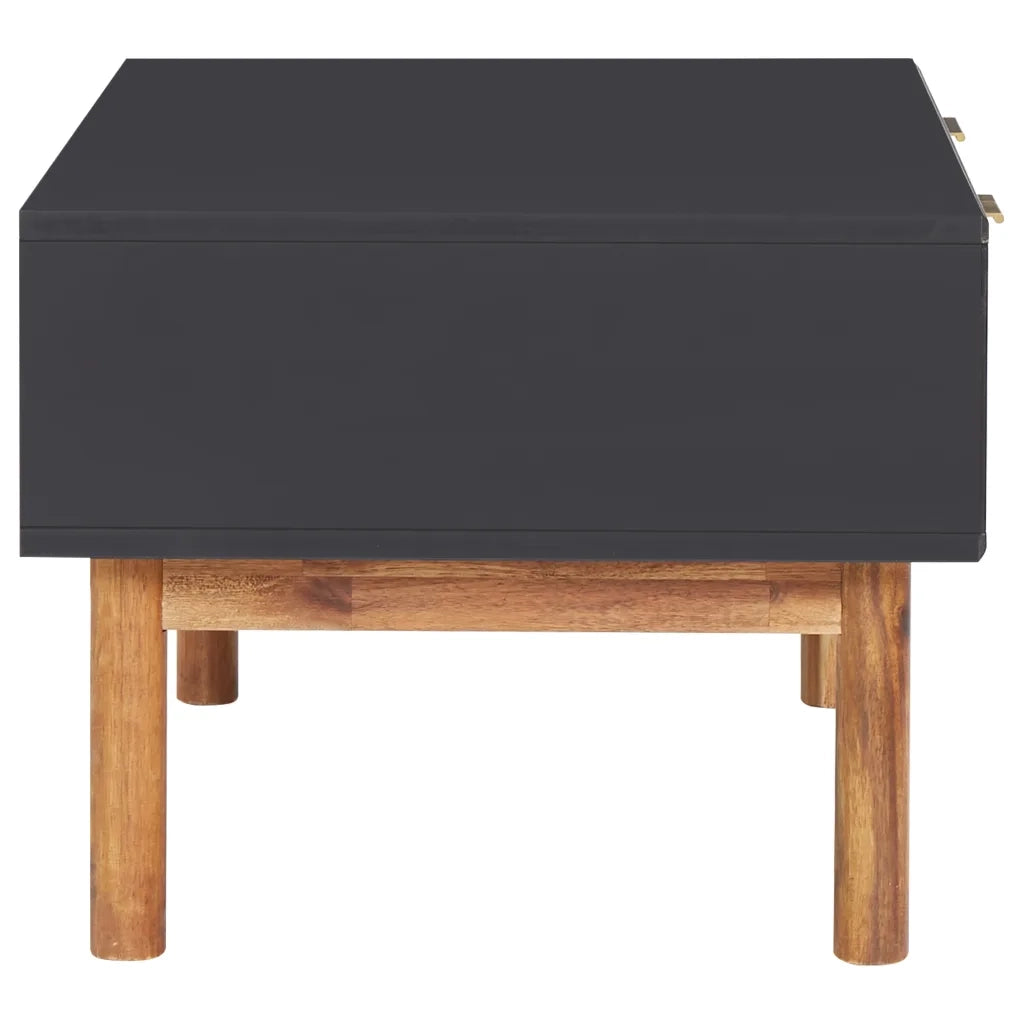Tavolino da CaffÃ¨ 90x50x40 cm in Legno Massello di Acacia e MDF cod mxl 18806