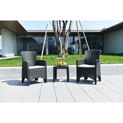 C SET 3 PZ SALOTTINO GRAFITE BALCO URBAN- C LINE OUTDOOR- 1,0 pz