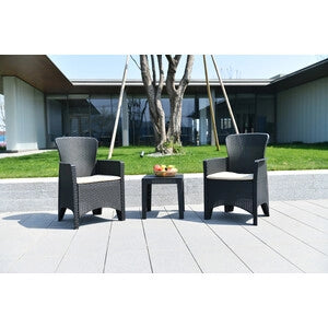 C SET 3 PZ SALOTTINO GRAFITE BALCO URBAN- C LINE OUTDOOR- 1,0 pz