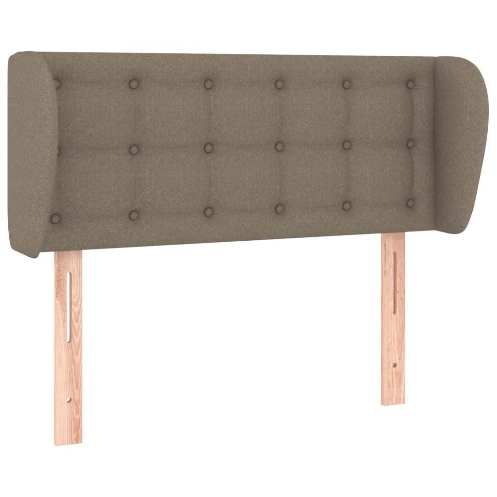Testiera ad Orecchio-Testata con Orecchie Tortora 93x23x78/88 cm in Tessuto 571897