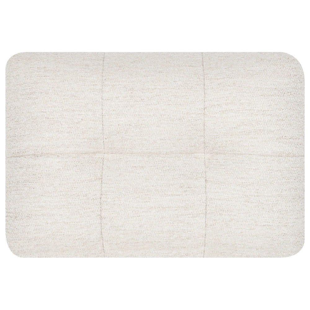 Divano a 2 posti in tessuto Beige chiaro Soggiorno in stile moderno Gambe in legno scuro
