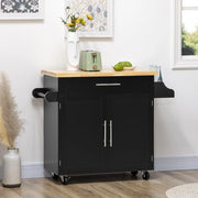 Carrello da Cucina con Piano di Lavoro e Portaspezie ¨C Xylo ¨C 109x40x89 cm