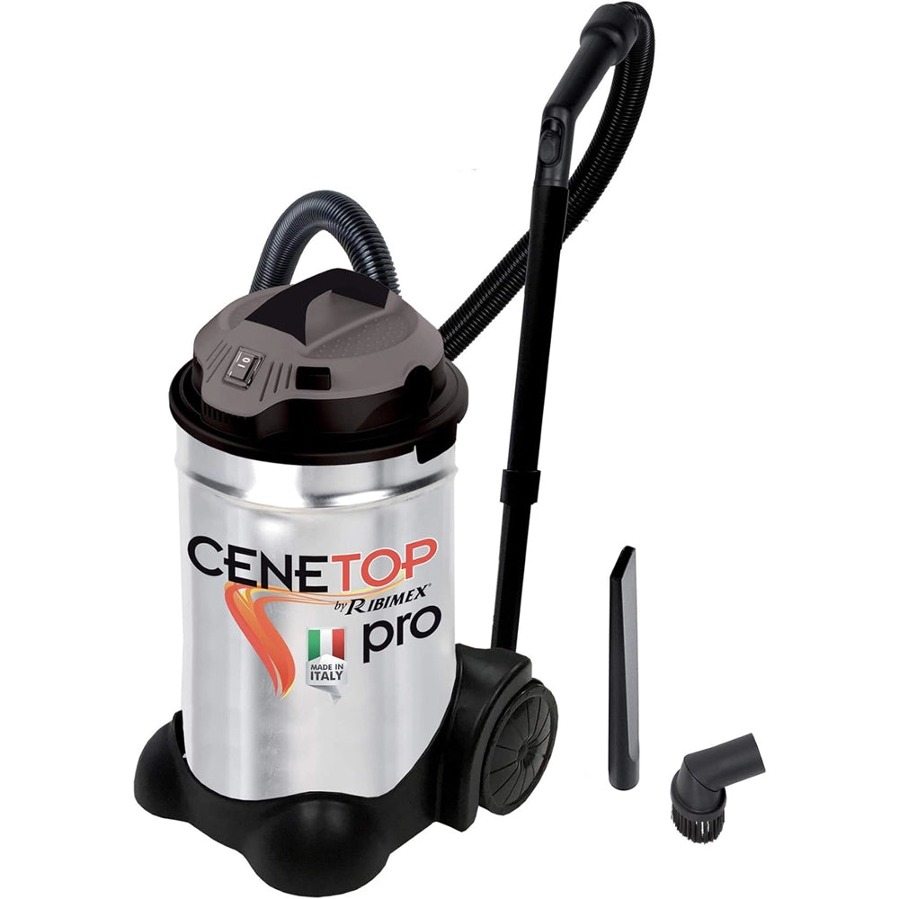 BIDONE SECCHIO ASPIRACENERE POLVERE ELETTRICO 30Lt 1200W CENETOP PRO RIBIMEX