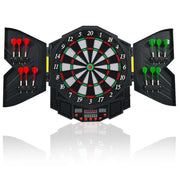 Bersaglio freccette elettronico volume regolabile con 27 giochi, 6 freccette e 24 punte, schermo LED Nero-Bersagli freccette