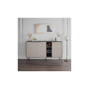 Madia 3 ante Clara 142x35,5x83h colore antracite tortora