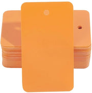 Etichette in PVC riutilizzabili - 100 pezzi - Dimensioni 4 x 7 cm - Idonee per etichettatura - Acqua resistente - Utilizzabili per oggetti da chiave/bagaglio - Etichette adesive