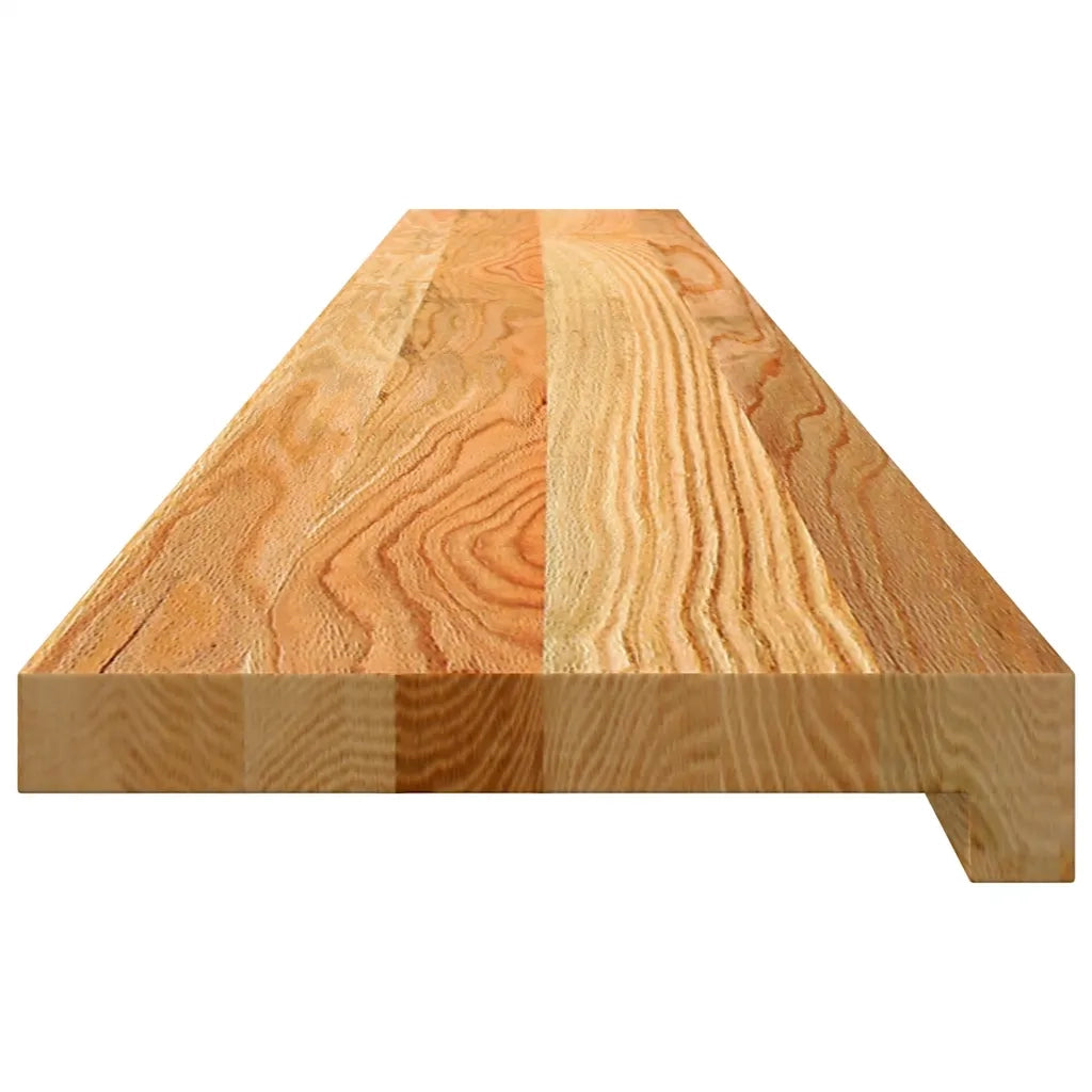 Davanzali 2 pz Marrone Chiaro 140x20x2cm Legno Massello Rovere 4009139