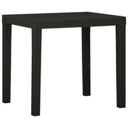 Tavolo da Giardino Antracite 79x65x72 cm in Plastica cod mxl 34338