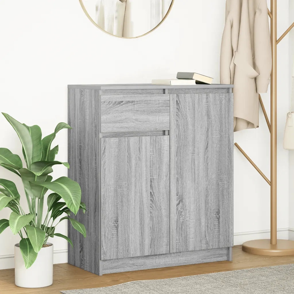 Credenza con Cassetto Grigio Sonoma 71x35x84 cm in Truciolato 861594