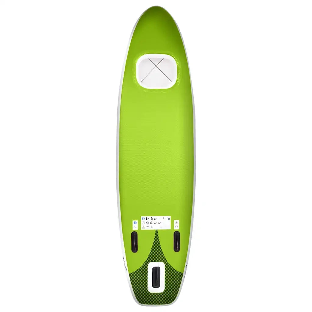 Set Tavola da SUP Gonfiabile Verde 300x76x10 cm 93383