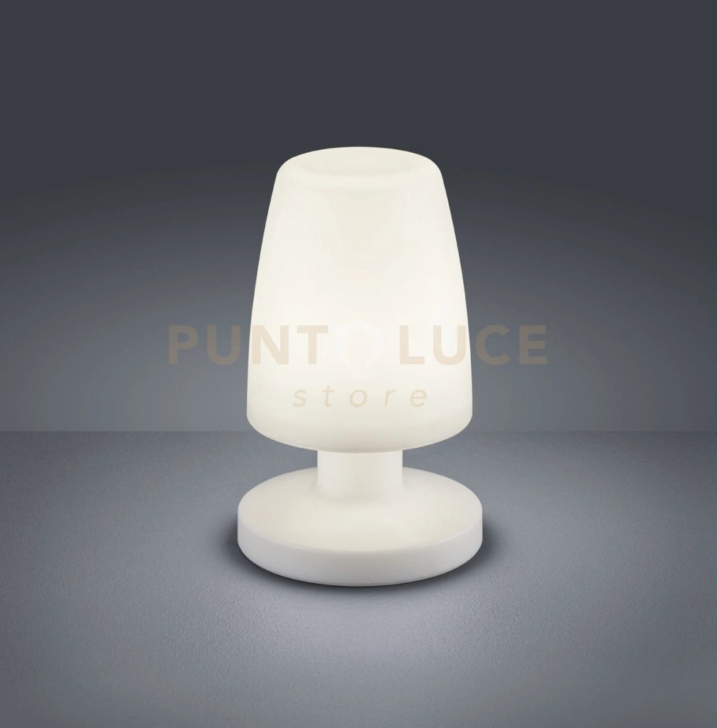 DORA LAMPADA TAVOLO LED 1,5W · 1x 90lm, 3000K DA ESTERNO IP44 DIFFUSORE CURVO RICARICABILE H. 20,5CM D. 13CM