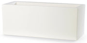 Vaso 80x30x30cm in Resina Tulli Schio Cassa Essential 80 Bianco