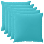 Federa 6 pcs HEERLEN Turchese 80 x 80 cm Poliestere 913682