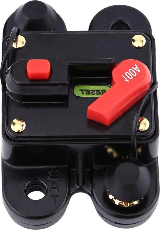 Stromo Interruttore di Risorso Autoreset per Imbarcazioni Biciclette Stereo Audio - Interruttore di Sicurezza di Autocontrollo 80A - 300A (100A)