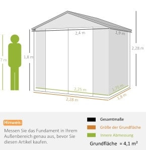 Casetta da giardino in plastica grigia con finestra e porta