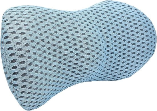 Cuscino di Supporto Memory Foam Multifunzionale per Auto e Casa - Regolabile in Altezza - Blu.