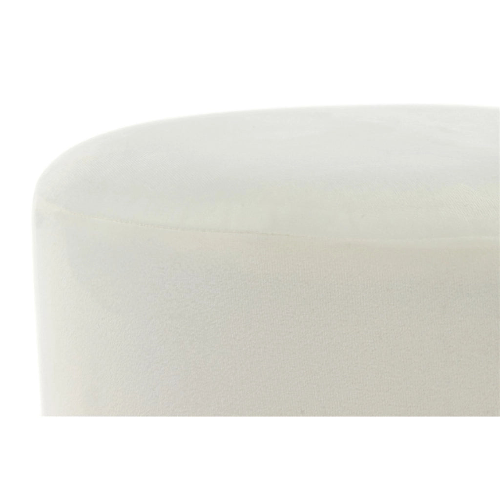 Pouf contenitore Gipsy 800 in velluto crema e nero