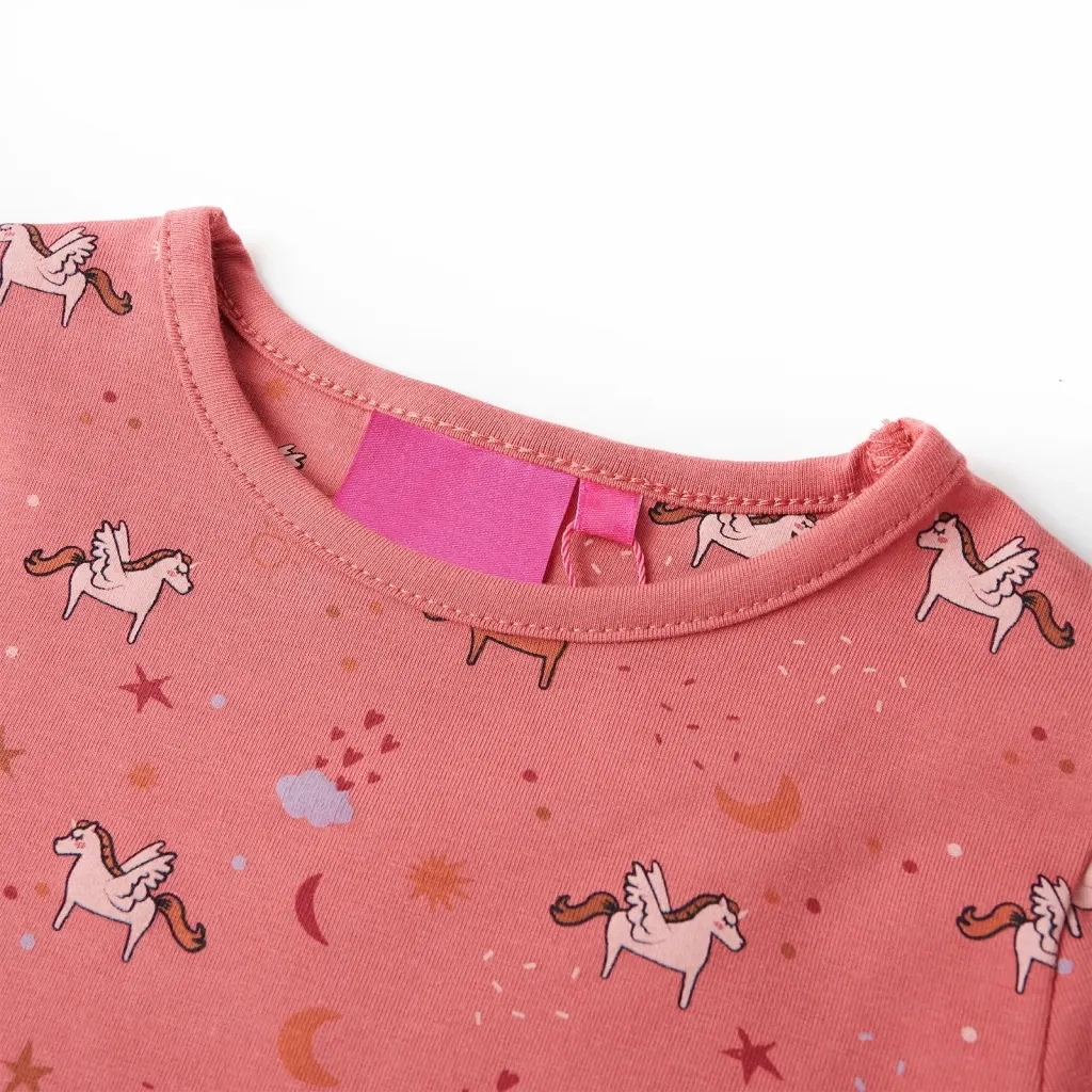Pigiama da Bambina a Maniche Lunghe Rosa Antico 104 CFW1390000