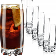 Bicchieri KADAX per bevande, whisky, succhi di frutta, set da 6 bicchieri, 365 ml