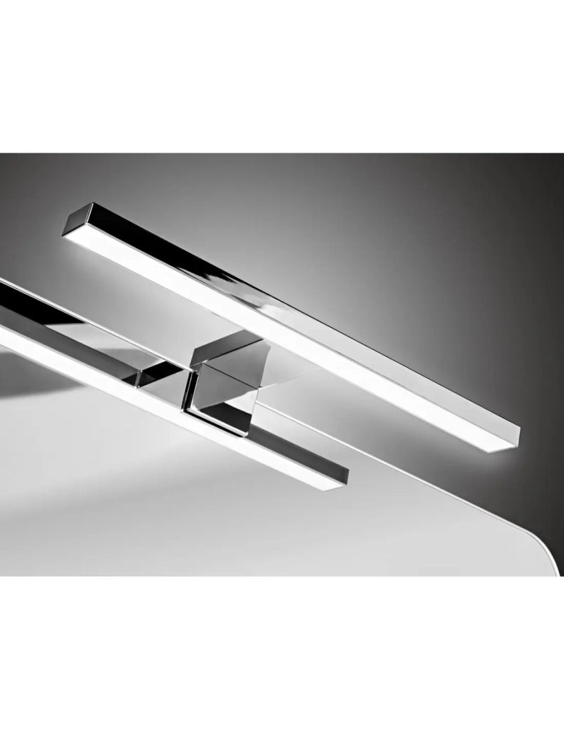 Illuminazione LED per specchio bagno cromato 30cm IP44 con interruttore