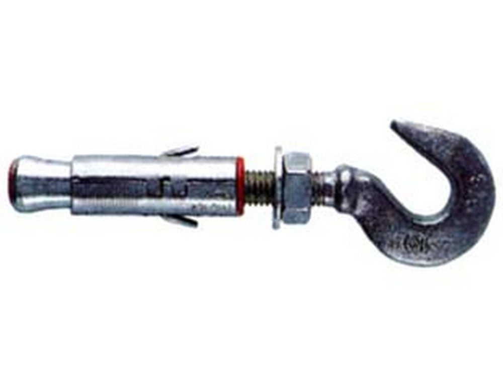 tassello in acciaio con gancio "slm" - slm  6 ma gancio asola occhio mm.7,5 cod:ferx.fer63111