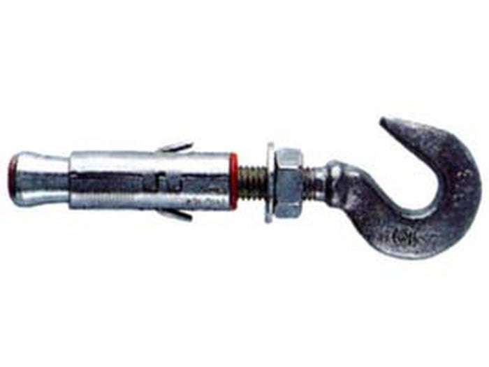 tassello in acciaio con gancio "slm" - slm  6 ma gancio asola occhio mm.7,5 cod:ferx.fer63111