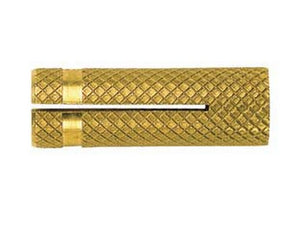 tassello in ottone per viti "po-m" - ø mm.12 ma tassello ø mm.15x40 cod:ferx.fer82372