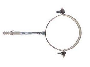 collari per pluviali tondi "scp" - scp-80 ø mm.80 tassello ø mm.10 cod:ferx.fer63371