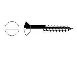 viti per legno testa goccia di sego - ø mm.6x60 ferro ottonato cod:ferx.fer38119