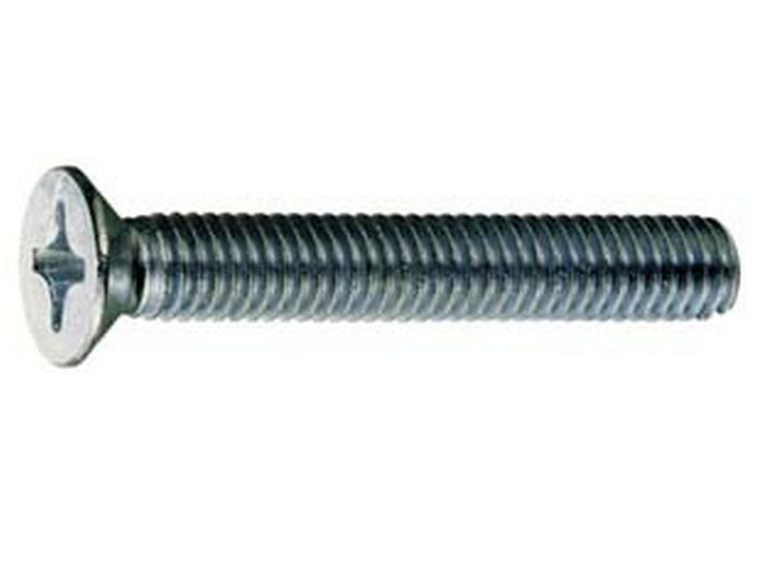 viti per metallo 4.8 testa svasata piana - ø mm.4x25 cod:ferx.fer40501
