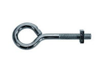 occhiolo a vite con dado quadro - n°4 - ø mm.6x40 cod:ferx.fer1328