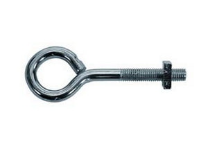 occhiolo a vite con dado quadro - n°1- ø mm.5x20 cod:ferx.fer1298