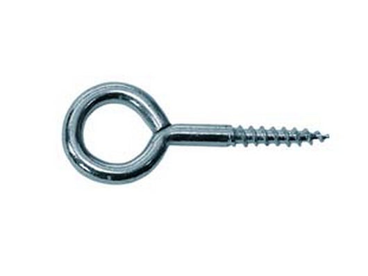 occhiolo con vite per legno acciaio zincato - mm.18x50 - ø mm.3x20 cod:ferx.fer42918