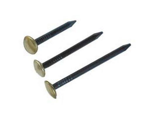 chiodi acciaio testa ottone  - mm.2x25 in conf.100 pz. cod:ferx.fer2059