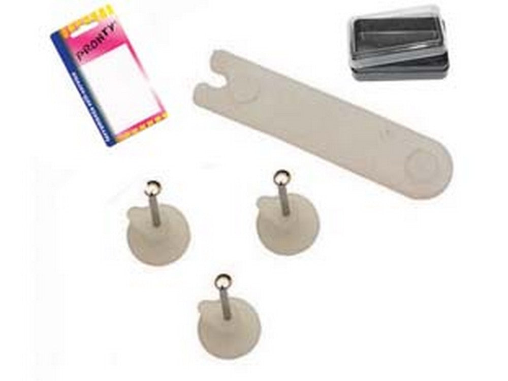 12blister ganci per quadri tipo blitz trasparenti - in bl.20 pz. cod:ferx.fer62114