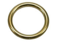 anelli per scorritenda tubolari in ottone lucido - ø mm.37-49 cod:ferx.fer2967