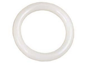 anelli per scorritenda tubolari in plastica bianco - ø mm.22-30 cod:ferx.fer2820