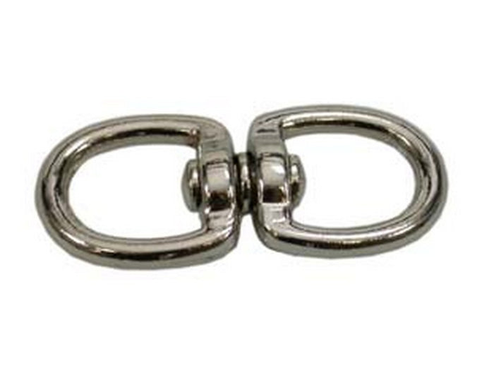 givolari ad anello doppio occhio in acciaio cromato - mm.65 3/4" cod:ferx.fer38867