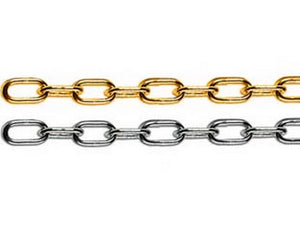 catena genovese in matassine - n° 8 maglia ø mm.1,3 ferro nichelato cod:ferx.fer4183