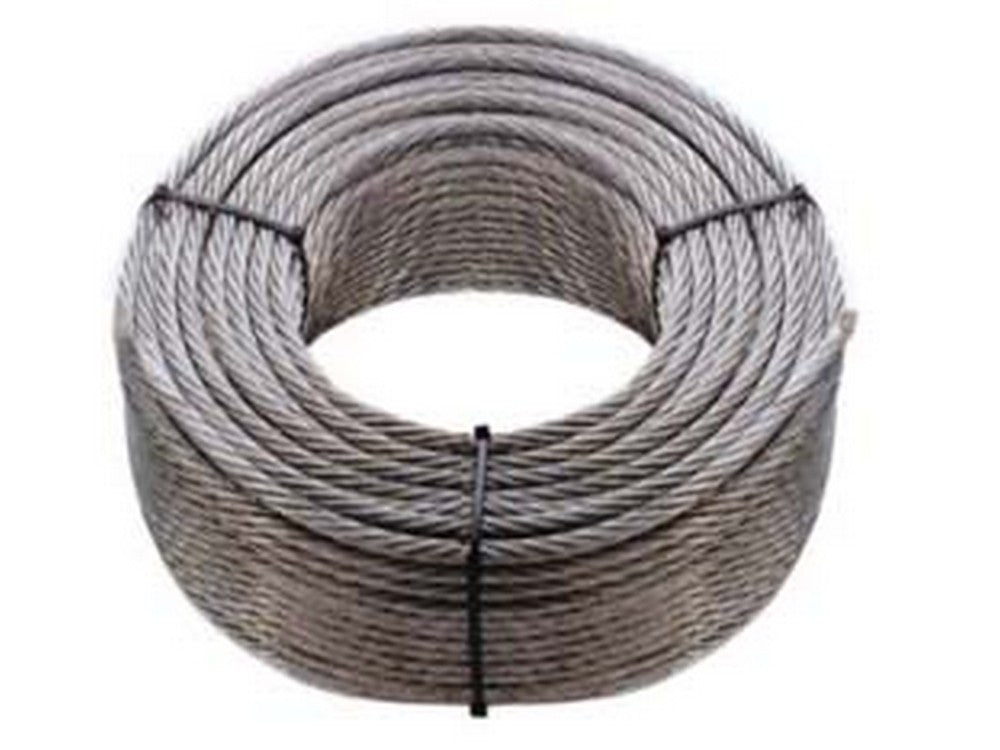 fune metallica in acciaio zincato - ø mm.3 in rotoli da mt.100, 42 fili cod:ferx.fer4497